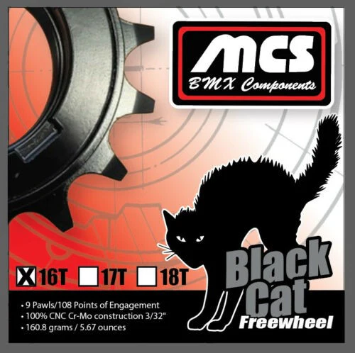 MCS Black Cat BMX Freewheel - Image 2