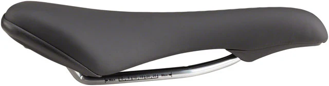 MSW Youth Long Railed Saddle - Steel, Black